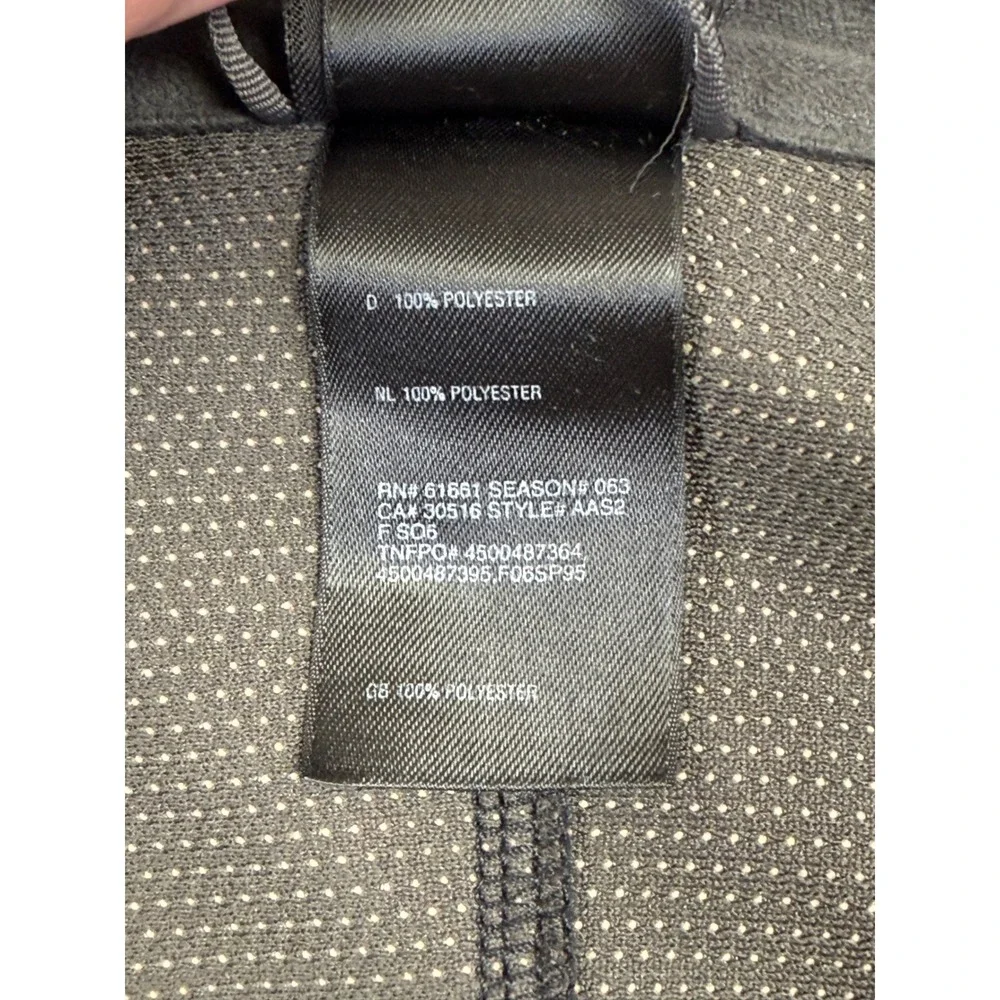 The North Face Mens WindWall Fleece Jacket Black Full Zip AAS2 Size Medium‎